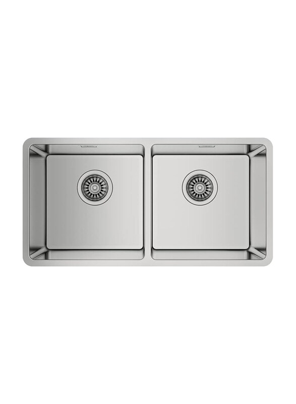 

Teka Be Linea RS15 2B 860 Stainless Steel Kitchen Sink with Two Bowl, Grey