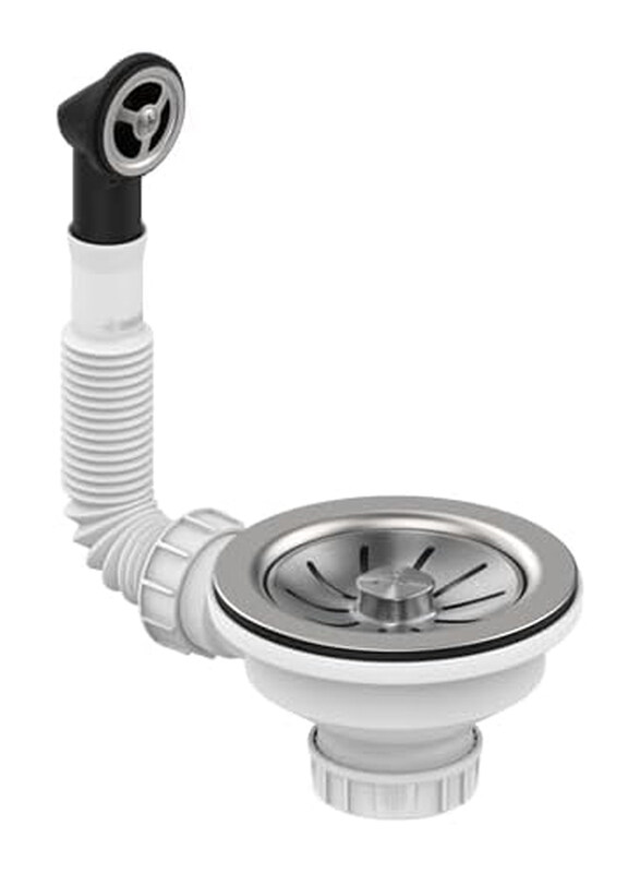 

Teka 1B Series Sink Accesories Helixpro Waste Basket, White/Silver