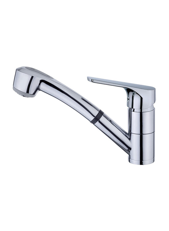 

Teka Mtp 978 Kitchen Tap Mixer with Pullout Shower, Silver