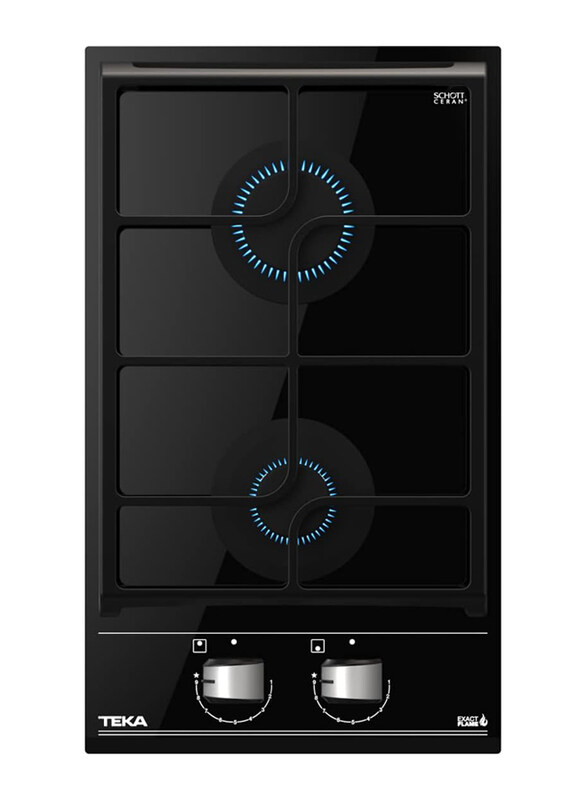

Teka Modular Hob with Exact Flame and 2 Cooking Zones, GZC 32309 XBC BK, Black