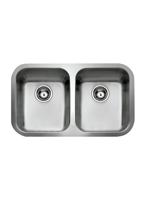 

Teka Be 2B 780 Undermount Stainless Steel Kitchen Sink with Two Bowl, Grey