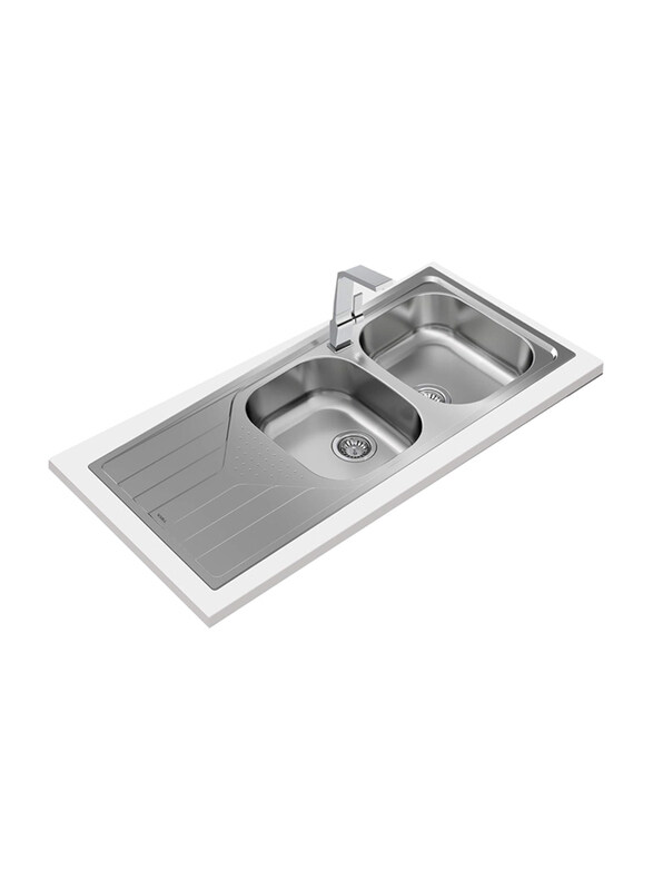 

Teka Universe 80 T-XP 2B 1D Inset Reversible Stainless Steel Sink, Silver