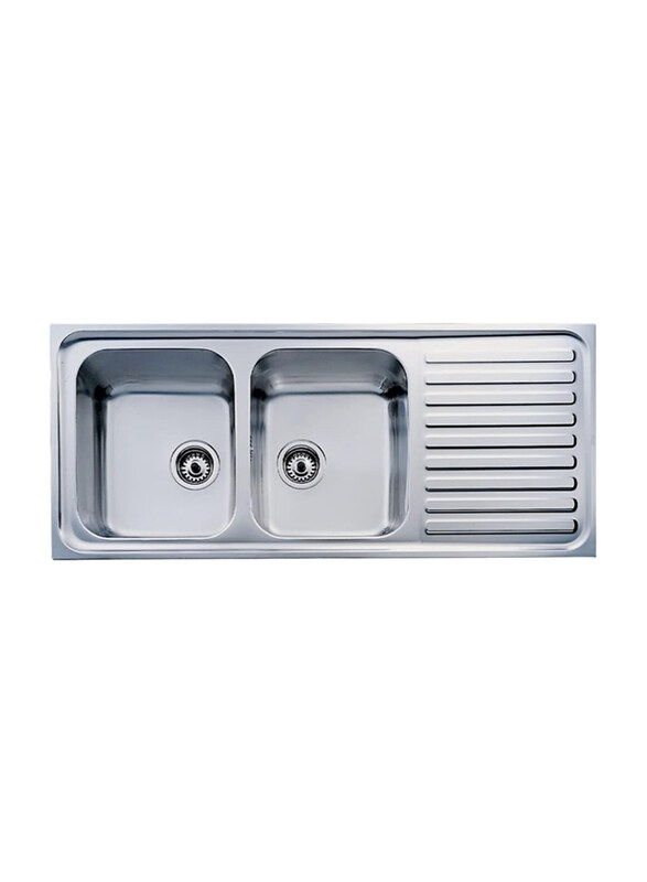 

Teka Classic 2B.1D REV Stainless Steel 2-Way Sink with Basket, Silver
