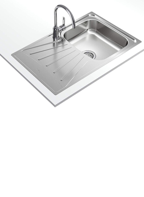 

Teka Starbright 45 E-Xn 1B 1D Inset Reversible Sink with Matt Finish, Silver