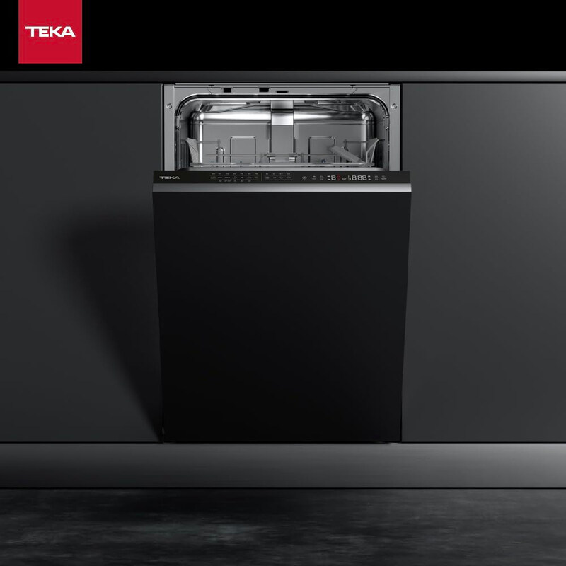Teka 45cm Built-in Dishwasher with 7 Washing Programs, DFI 44700, Black