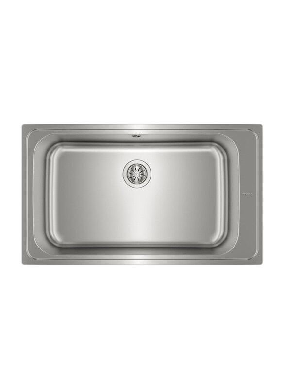 

Teka Bahia 1B Plus Inset Rectangular Stainless Steel Sink, Silver