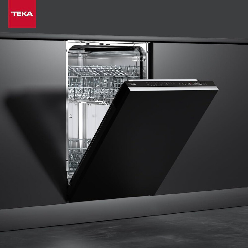 Teka 45cm Built-in Dishwasher with 7 Washing Programs, DFI 44700, Black