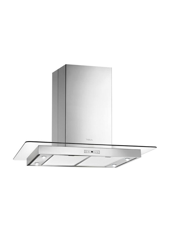 

Teka Island Glass Wing Decorative Cooker Hood with Ecopower Motor, DG3 985, Silver