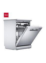 Teka 60cm Free Standing Dishwasher with 8 Washing Programs, DFS 76850 SS, Silver
