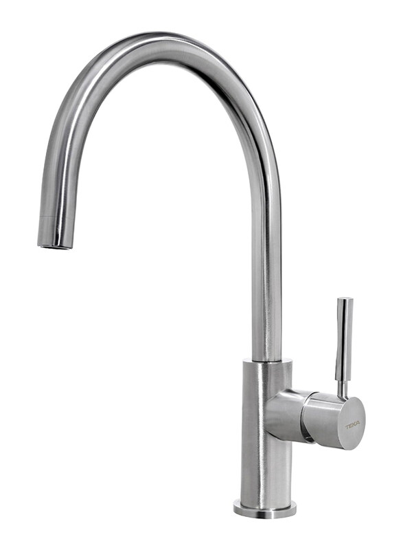 

Teka INX 915 Stainless Steel Kitchen Tap Mixer with High Swivel Spout, Silver
