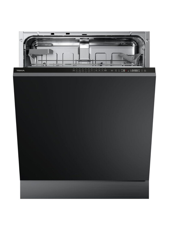 Teka Fully Integrated Built-In Dishwasher with 7 Washing Programs, DFI 46700 ME, Black