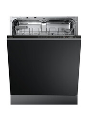 Teka Fully Integrated Built-In Dishwasher with 7 Washing Programs, DFI 46700 ME, Black