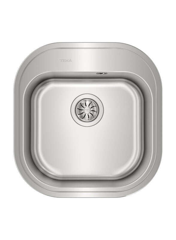 

Teka Stylo 1B Inset Stainless Steel Sink with One Bowl, Silver