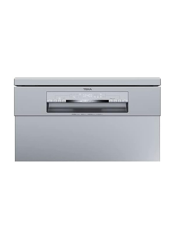 Teka 60cm Free Standing Dishwasher with 8 Washing Programs, DFS 76850 SS, Silver