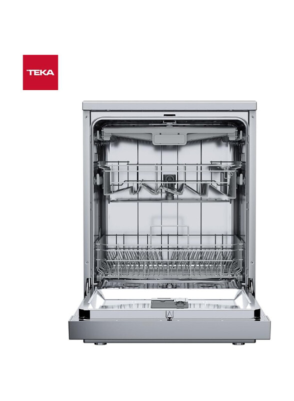 Teka 60cm Free Standing Dishwasher with 8 Washing Programs, DFS 76850 SS, Silver