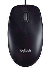 Logitech M90 USB Optical Mouse, Black