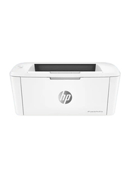 HP LaserJet Pro M15a Mono Black and White Laser Printer, White