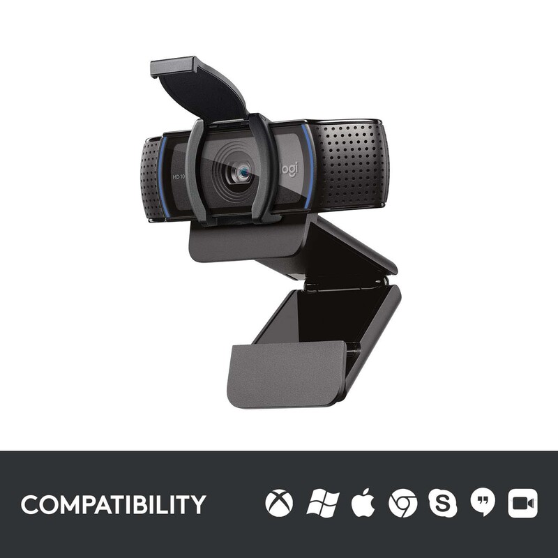 Logitech C920s Pro 1080 FHD Webcam, Black