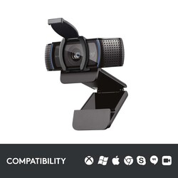Logitech C920s Pro 1080 FHD Webcam, Black