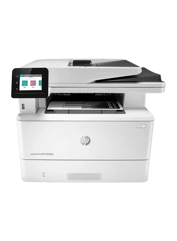 HP LaserJet Pro MFP M428FDW Mono Black and White Laser Multifunction Printer, White