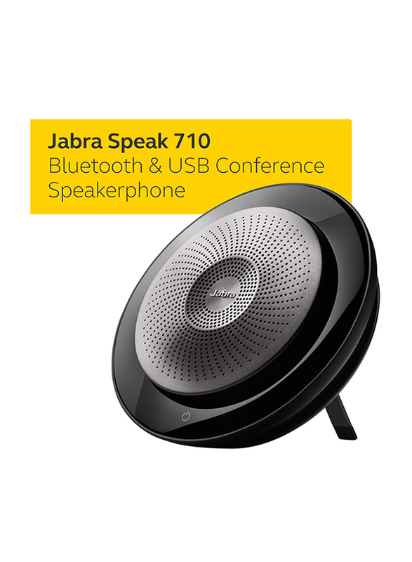 Jabra Speak 710 Portable Bluetooth Speaker, Black/Silver