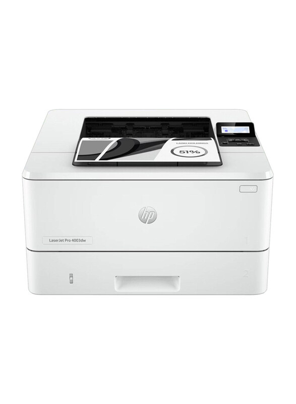 

HP LaserJet Pro 4003DW A4 Laser Printer, 2Z610A, White