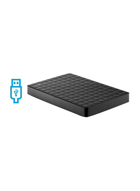 Seagate 1TB HDD Expansion 2.5" External Portable Hard Drive, USB 3.0, STEA1000400, Black