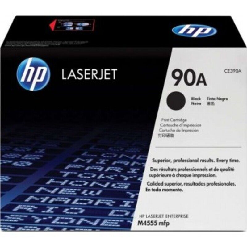 

HP 90A Black Original LaserJet Toner Cartridge, CE390A