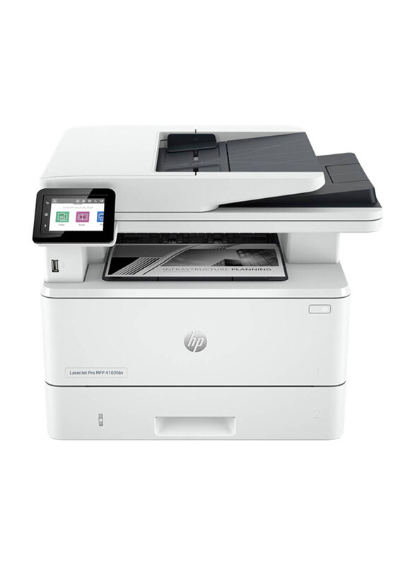 

HP LaserJet Pro MFP 4103FDN Printer, White