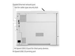 HP Color LaserJet Enterprise M554dn Printer, White
