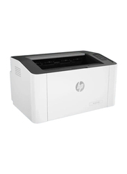 HP LaserJet 107W Mono Black and White Laser Printer, White
