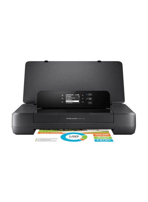 

HP Officejet 202 Colour Portable Mobile Printer, N4K99C, Black