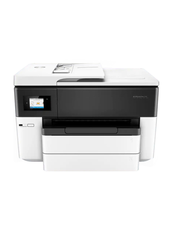 HP OfficeJet 7740 Wide Format All-in-One Printer, White