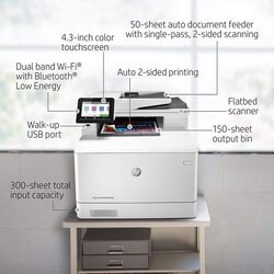 HP LaserJet Pro MFP M479FDW All-in-One-Printer, White