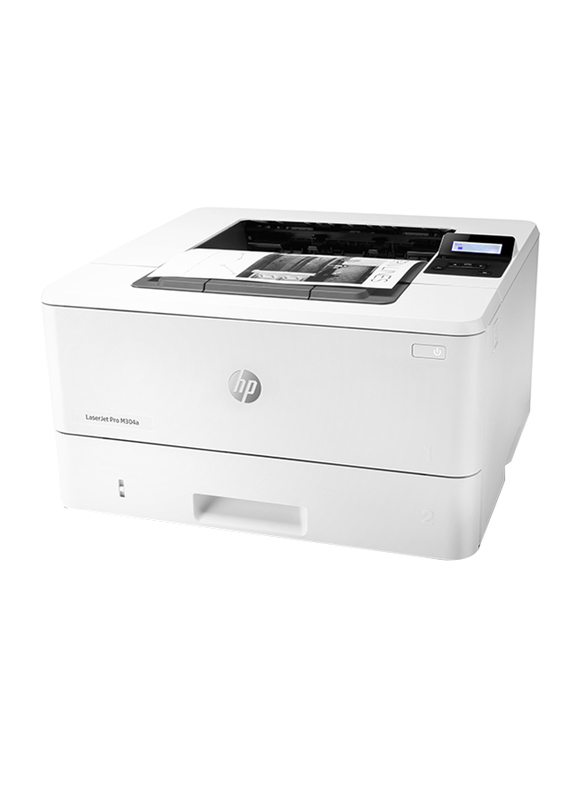 HP Black and White Laser Jet Pro Printer, M304a  White