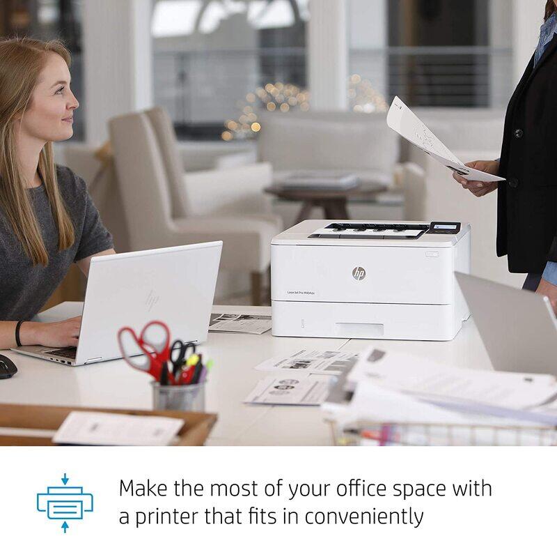 HP LaserJet Pro M404DN Laser Printer, White