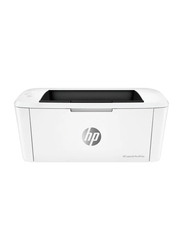 HP LaserJet Pro M15W Mono Black and White Laser Printer, White