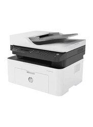 HP LaserJet MFP M137FNW Mono Black and White Laser Multifunction Printer, White