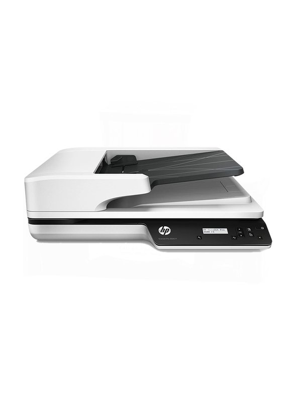 HP ScanJet Pro 3500F1 Flatbed Scanner with ADF, 1200DPI, White