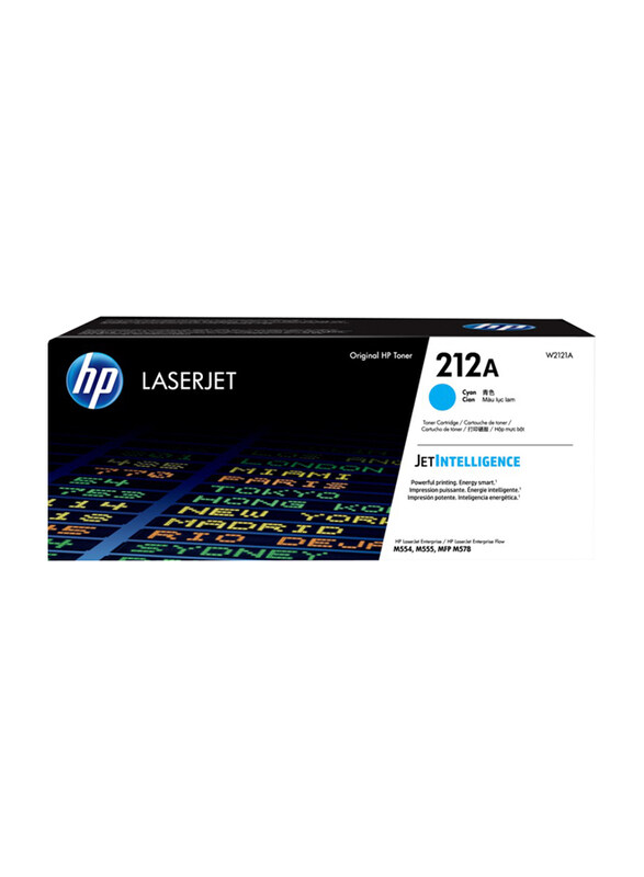 

HP 212A Cyan Original LaserJet Toner Cartridge, W2121A