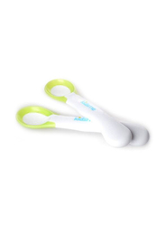 Kidsme Ideal Temperature Feeding Spoons, 2 Pieces, Lime