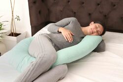Moon Maternity Pillow, Blue