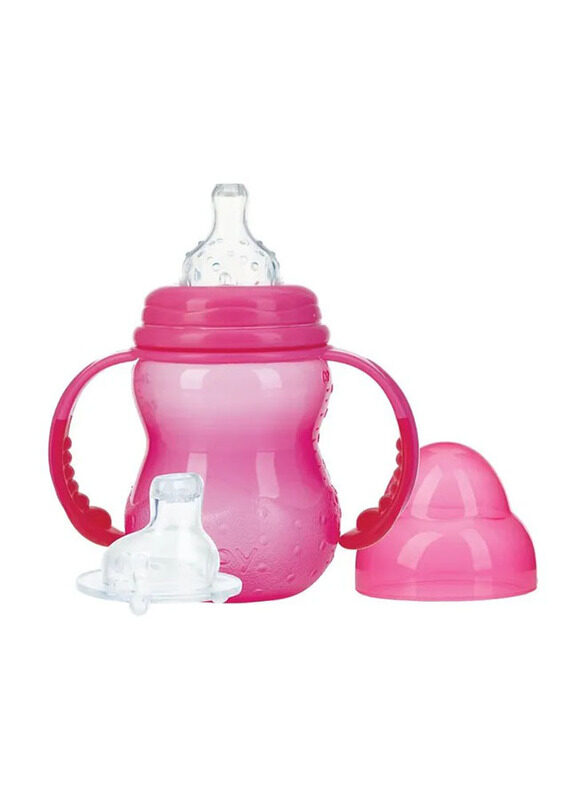 

Nuby Training bottle with Wide Neck, 3+ Months, 240ml, Pink