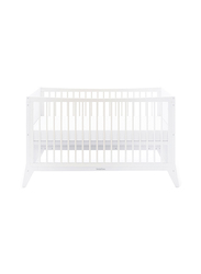Snuz Fino Convertible Nursery Cot Bed with 2 Mattress Height and Safety Rails, White