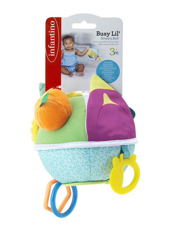 Infantino Busy Lil’ Sensory Ball Toy for Baby, Multicolour