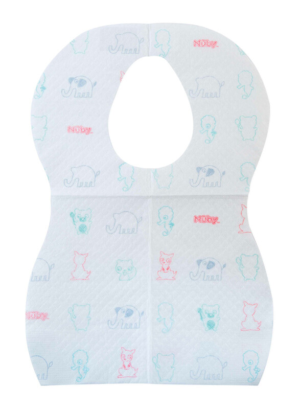 

Nuby Disposable Bibs, 10 Pieces, White