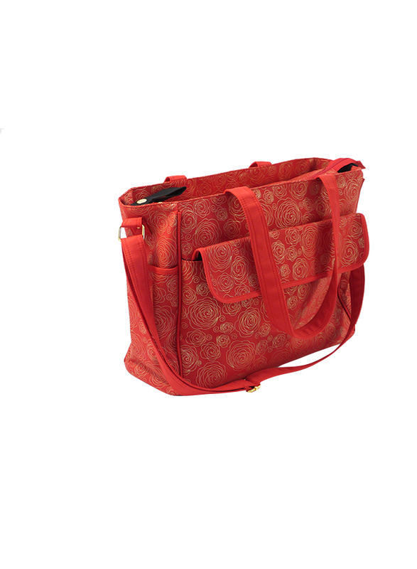 Summer Infant Messenger Changing Bag, Red/Gold Swirl