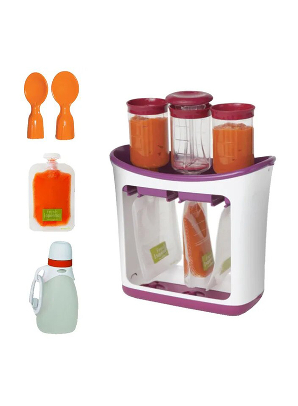 Infantino Fresh Squeezed Squeeze Station All in 1 Set, Multicolour