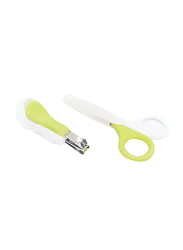 Moon 2-Pieces Deluxe Baby Nail Care, White/Green
