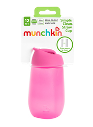 Munchkin Simple Clean Straw Cup, 10oz, Pink
